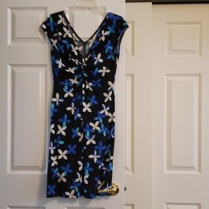 Blue floral dress